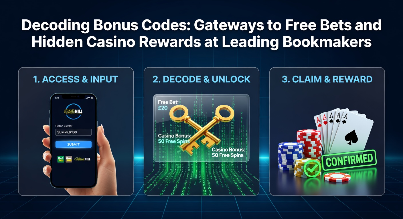 Close-up of a smartphone screen displaying a bonus code entry field with free bet confirmation popping up amid casino slot symbols and sports odds