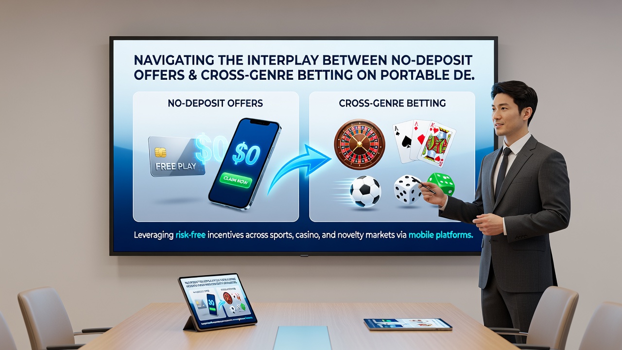 Tablet view showing integrated sports betting odds alongside casino game thumbnails and poker table icons within one mobile interface