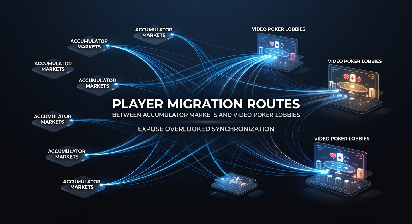 Screenshot-style illustration of a mobile operator dashboard displaying accumulator and video poker sections with highlighted synchronization status indicators and rule flags
