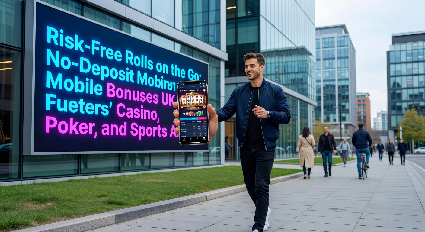 UK punter on mobile device claiming a no-deposit sports bet bonus, showing live Premier League odds and poker tournament lobby