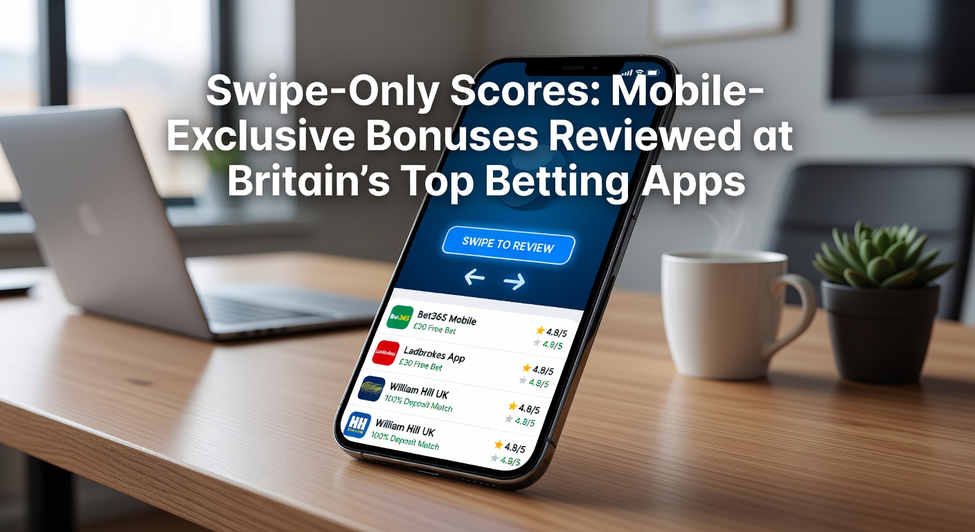 Mobile screen displaying a swipe-only bonus notification on a popular UK betting app, highlighting exclusive score boosts and free bets