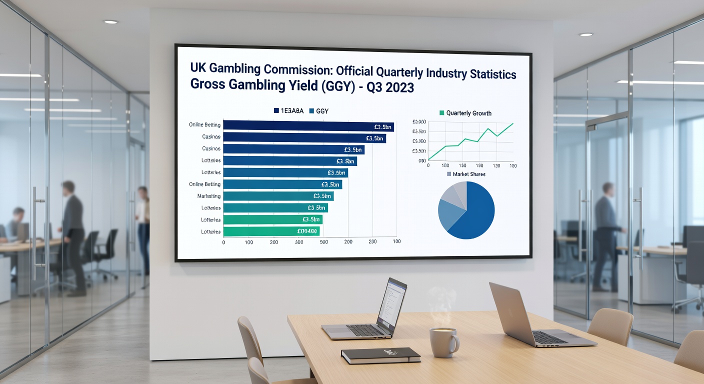 Infographic detailing remote versus land-based GGY splits, emphasizing non-remote betting's share in Q2 2025/26